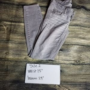 American Eagle gray skinny jeans